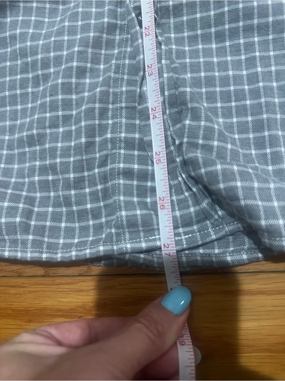 Banana Republic Luxe Flannel Slim Fit Gray Checked Long Sleeve Button Up Large‎